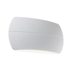 SOVIL PLAFONIERA LED ALLUMINIO OVALE PILLOW cm 20 bianca