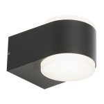 SOVIL APPLIQUE 4W+4W LED 4000K COLORE GRIGIO LINEA RING