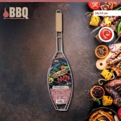 Graticola Bbq Pesce 34X14 Con Manico Cm.24-8050767441143