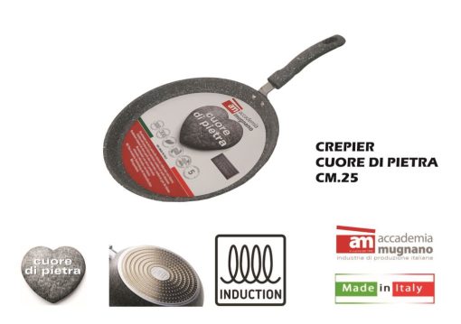 Crepier Cuore Di Pietra Cm.25 X Induzione-8010111043898 Crepier Cuore Di Pietra Cm.25 X Induzione-8010111043898