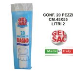 Sacchetto Immond. Bianco Cm.45X55 Cf.20 Pz.-8003145945016