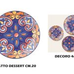 Piatto Dessert Decoro 46 Cm.20-8057960549782