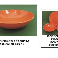 Piatto Ceramica Fondo Cm.21 Aragosta-8057960556919