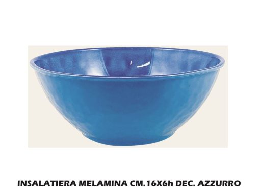 Insalatiera Melamina Cm.16X6H Dec. Azzurro-8057960558821