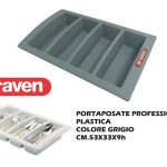 Cutlery Tray Horeca Gris-8411777411289