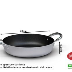 Tegame Alluminio 2 Manici Cm.28 Antiaderente-8003150456378