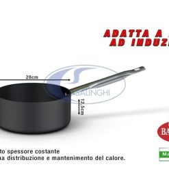 Casseruola Media 1 Manico Cm.28 X Induzione-8003150462539