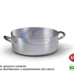 Casseruola Alluminio Bassa Cm.24X8