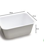 Vassoio Vaschetta Catering Cm.20X15X8H Bianco-8001499006209