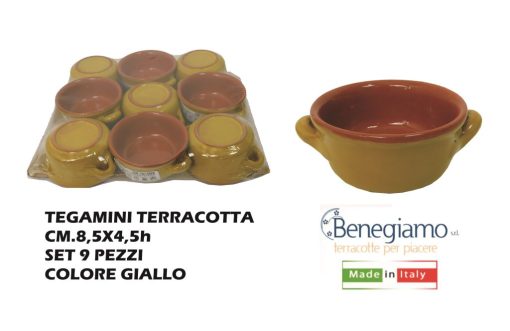 Casseruola Familia Terracotta Cm.8 Cop. Giallo-8056364864545