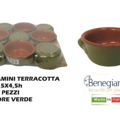 Casseruola Familia Terracotta Cm.8 Cop. Verde-8056364864569