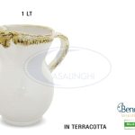 Brocca Vino Terracotta Lt.1 Avorio Striato-8056364864798