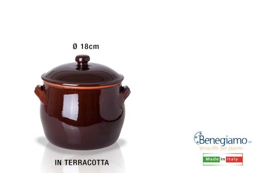 Pentola Lentia Terracotta Cm.18-8032770500154