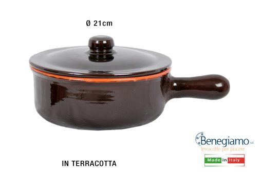 Casseruola Familia Terracotta C/Man. Cm.21-8032770505326