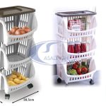 Carrello Portafrutta Plastica Tidy Tortora-8007633101373