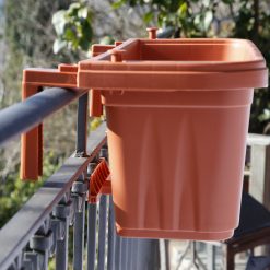 Fioriera Rondine in Resina Regolabile 50-60cm con Ganci per Balcone e Giardino - immagine 3