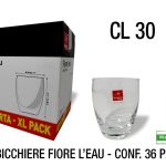 Bicchiere Fiore L'Eau Conf. 36 Pz. Cl.30 Bormioli-8004360081572