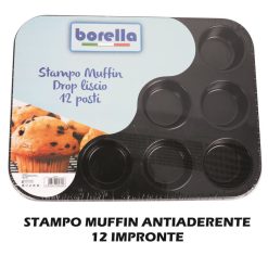 Stampo Muffin 12 Forme Antiaderente-8053677184360