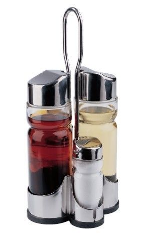 Set Oliera Inox Set 4 Pz. Menage Beta-8032958907508