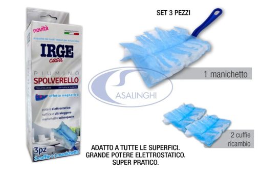 Spolverello Piumino Set 3 Pz. Irge-8021723033016