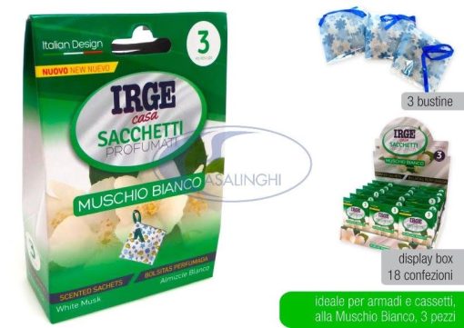 Sacchetti Profumati Set 3 Pz. Muschio Irge-8021723039162