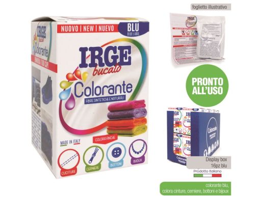 Colorante Tessuti Gr.300 Blu Irge-8021723046511