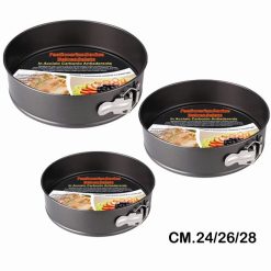 TORTIERA APRIBILE TONDA SET 3 PZ.