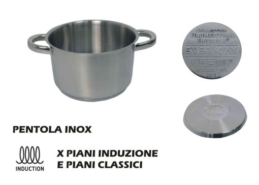 PENTOLA ACCIAIO INOX CM.12 EVERYDAY PENTOLA ACCIAIO INOX CM.12 EVERYDAY
