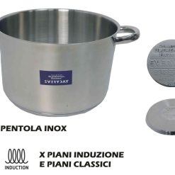 PENTOLA ACCIAIO INOX CM.22 EVERYDAY