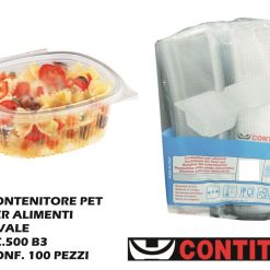 Contenitore Con Cop. Ovale Set 100 Pz. B03-8011851110086