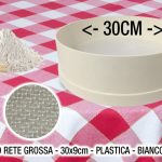 Setaccio Rete Grossa Cm.30X9H Col. Bianco-8002953001969