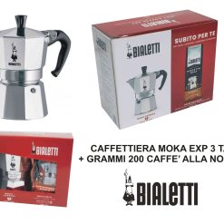 Caffettiera Moka Exps 3 Tz.+Caffe Nocciola Gr.200-8006363011624