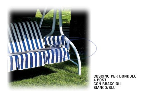 Cuscino X Dondolo Master 4 Posti Bianco/Blu-8024078000931