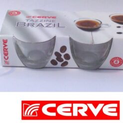 Tazzine Caffe' Vetro Conf.6 Pz. Brazil Trasp.-8001691524747