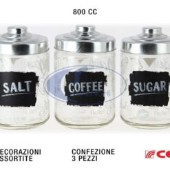 Barattolo Vetro Cf.3Pz. Cc.800 Dec.Lavagna-8001691883981