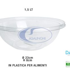 Insalatiera Tonda Cm.23X8H Lt.1