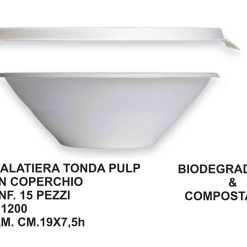 INSALATIERA TONDA PULP CONF. 15 PZ. CM.19