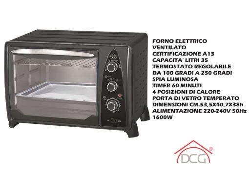 Forno Elettrico Ventilato Lt.35 1600W-8032774624733