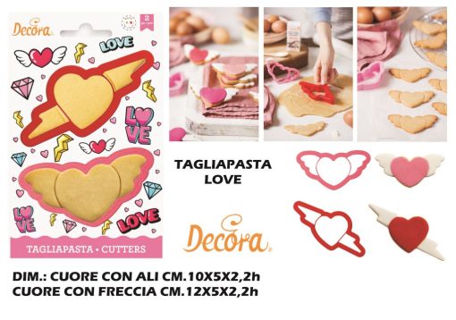 Tagliapasta Set 2 Pz. Love In Plastica-8024622071639