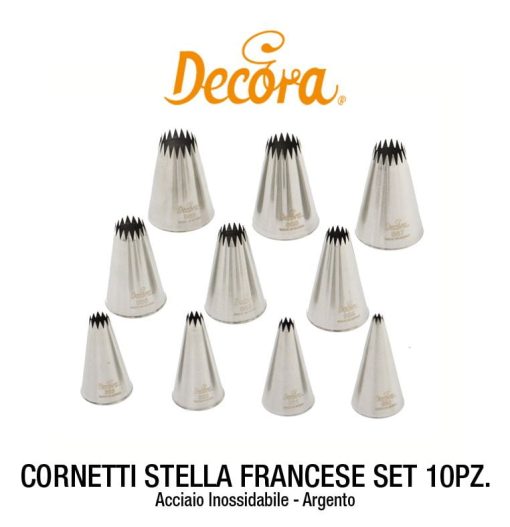 Cornetti Stella Francese Set 10 Pz.-8024622049300