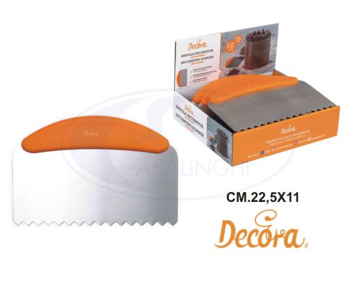 Spatola Inox Ondulata Cm.22