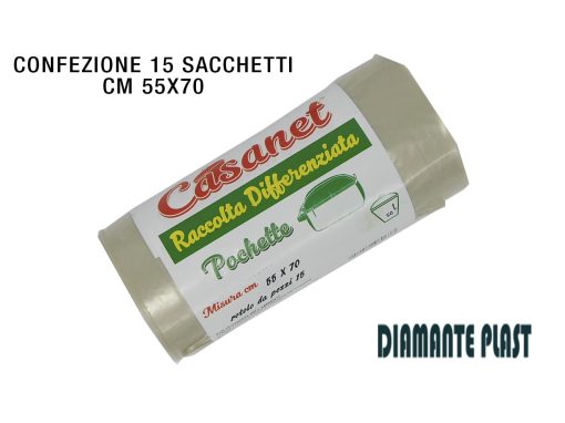 Sacchetto Immond. Ambra Cm.55X70 Cf.15 Pz. Lt.50-8052282960666