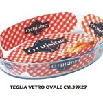 Teglia Vetro Ovale Cm.39X27 Ocusine-3426470010146