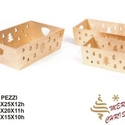 Cassette Legno Set 3 Pz. Cm.33X25X12H/20X30X11H 25X15X10H-8034052687201