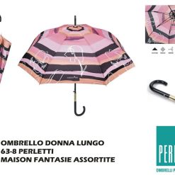 Ombrello Donna Perletti Automatico 63-8 Linea Mais-8015831162362