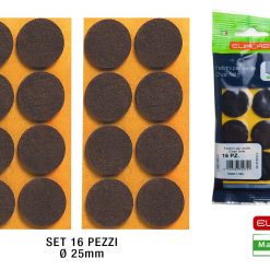 Feltrini X Sedie D.25 Set 16 Pz. Marrone-8006383300715