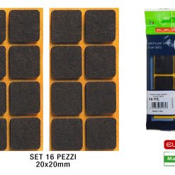 Feltrini X Sedie 20X20 Set 16 Pz. Marrone-8006383300739