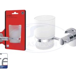 Portaspazzolini Cromo Vetro Satin. Serie Sprint-8056471553066