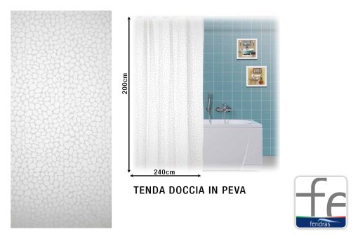 Tenda Doccia In Peva Cm.240X200-8033237832177