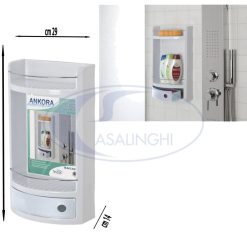 Mensola 2 Ripiani + Cassetto Cm.28